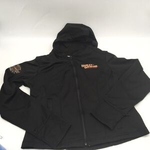 Harley Davidson Women's Hooded Jacket That Can Attach to Leather Jacket Size L